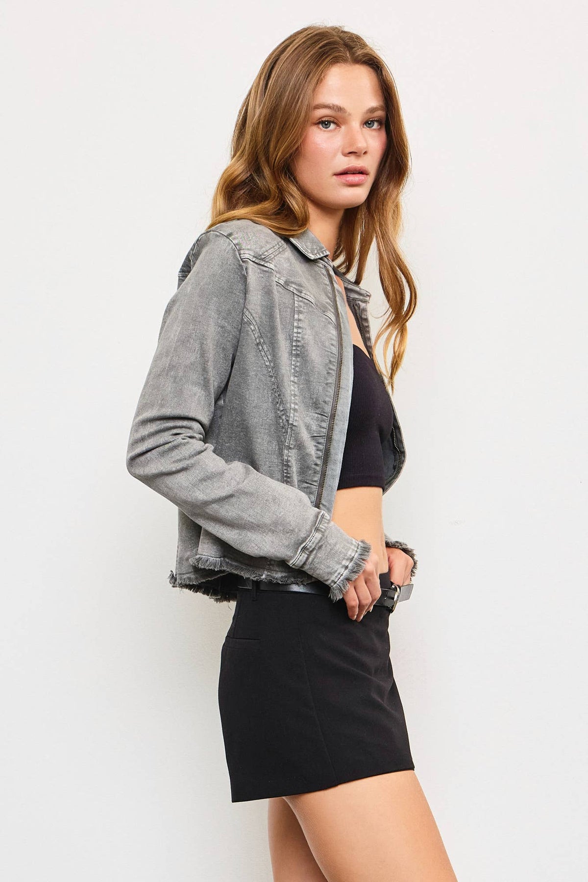 Gray Denim Jacket