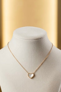 Beaded Heart Pendant Necklace