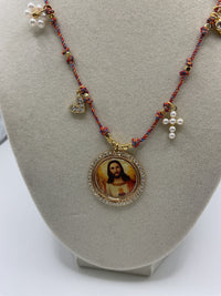 Multicolor Rosary W/ Color Disk  Medal