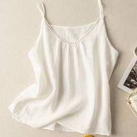 Cotton Linen Camisole Tank Top