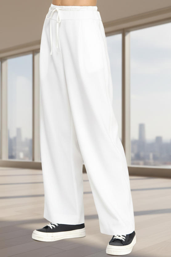 Contrast Wide Leg Pant