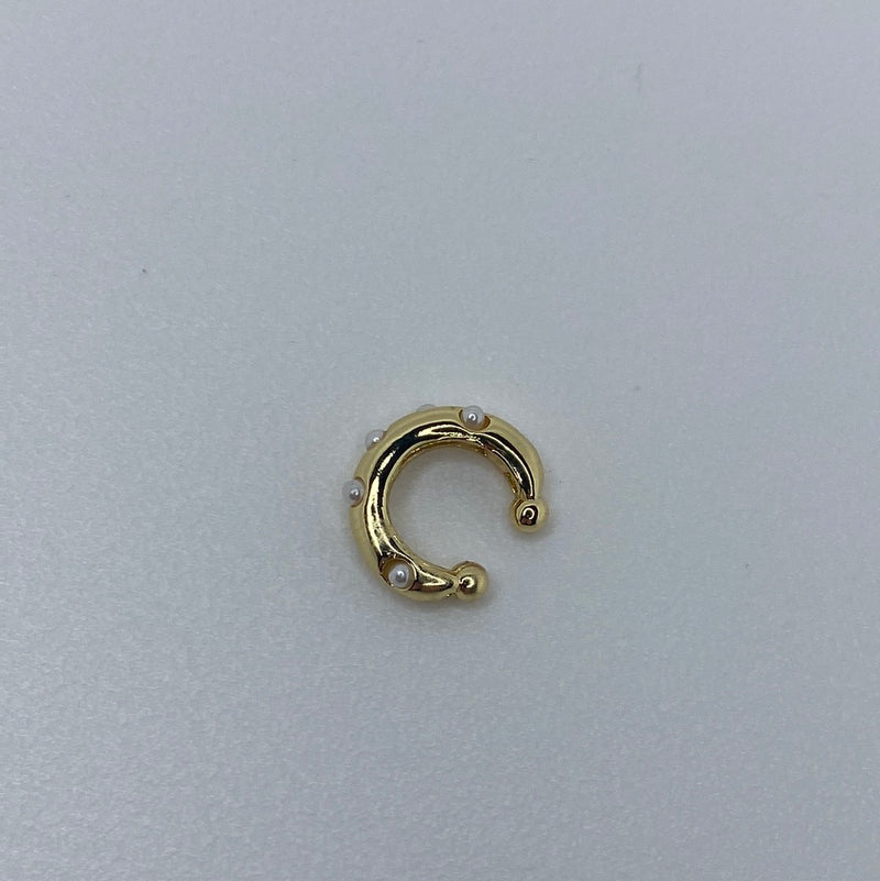 Gold W/ Mini Pearls Studs- Ear Cuff