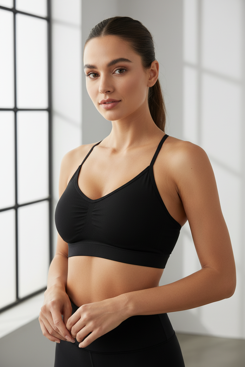 Cupped Strap Bra