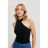 Ribbed Knit Cut Out Bodysuit