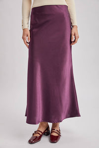 Satin Midi Skirt