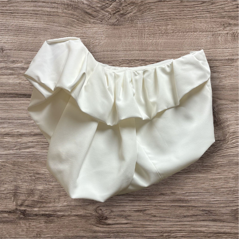 One Shoulder Ruffle Top