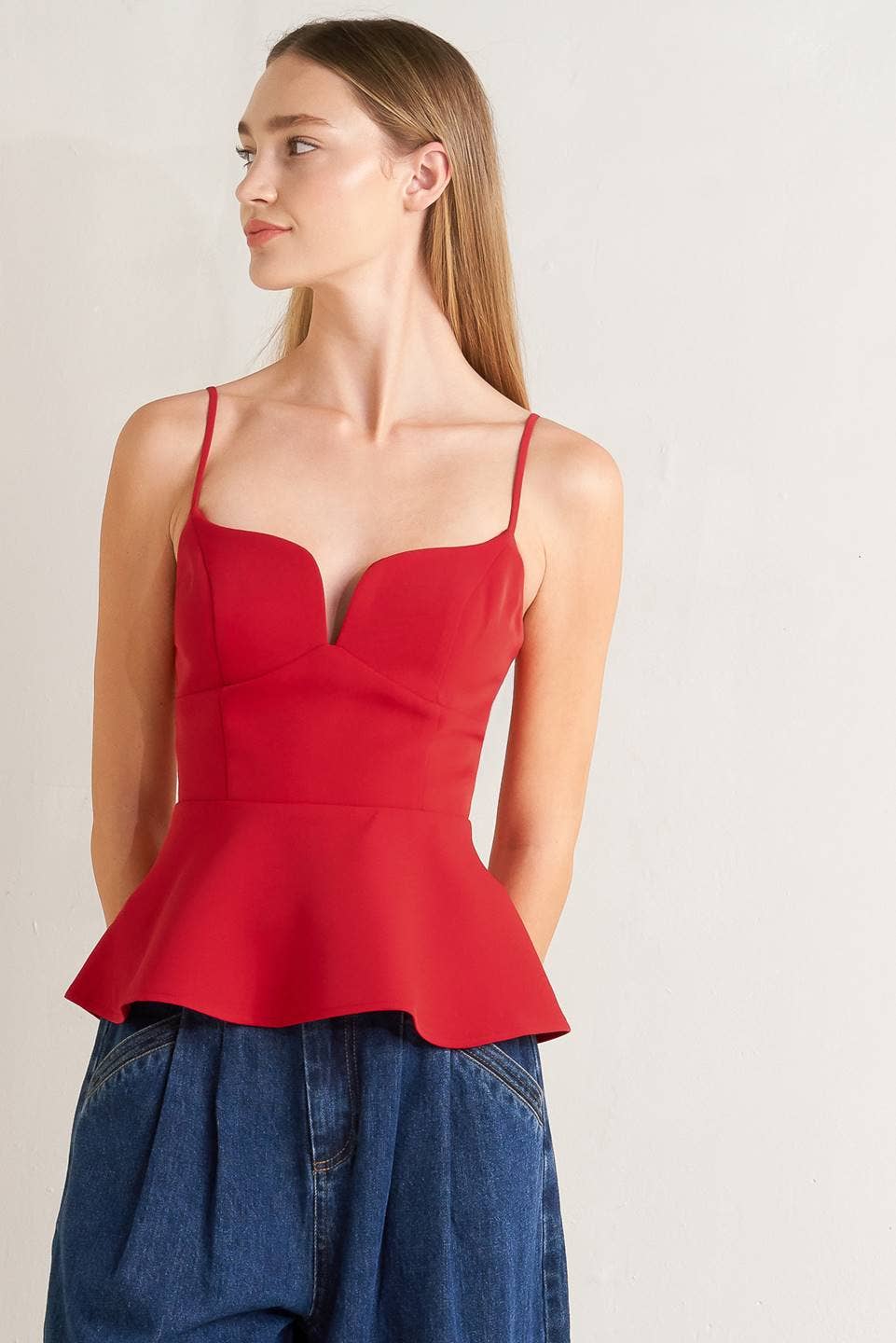 A Solid Woven Top