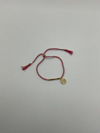 Multicolor Bracelets W/ Mini Gold Beads & SB Medal Gold Cross