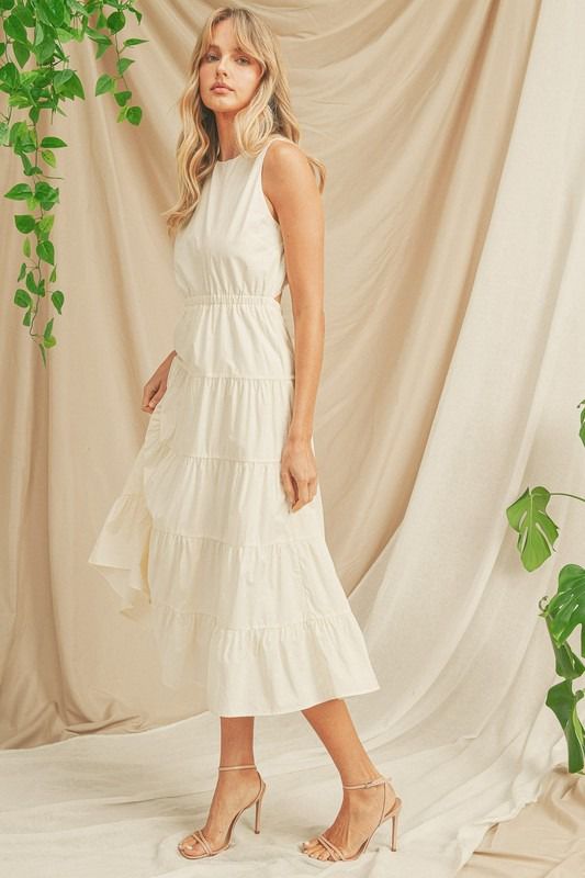 White Cutout Dress