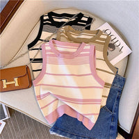 Knit Tank Top Sleeveless Vest