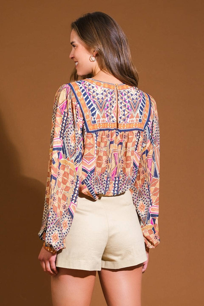 Multicolor Printed Top