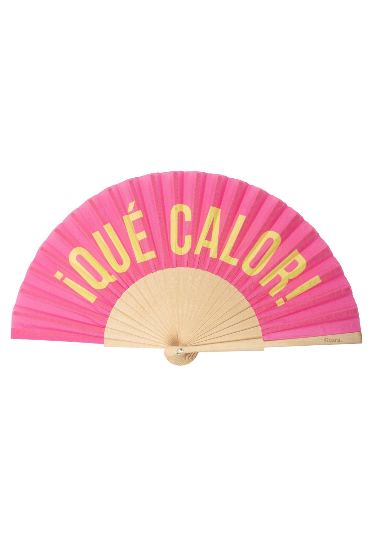 Han Fan Fan "Que Calor" Pink and Yellow.