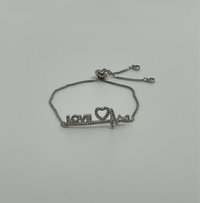 Silver "Love" Bracelet