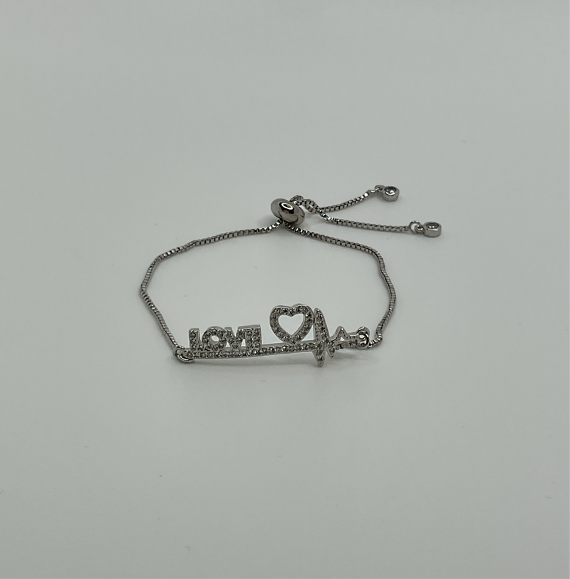 Silver "Love" Bracelet