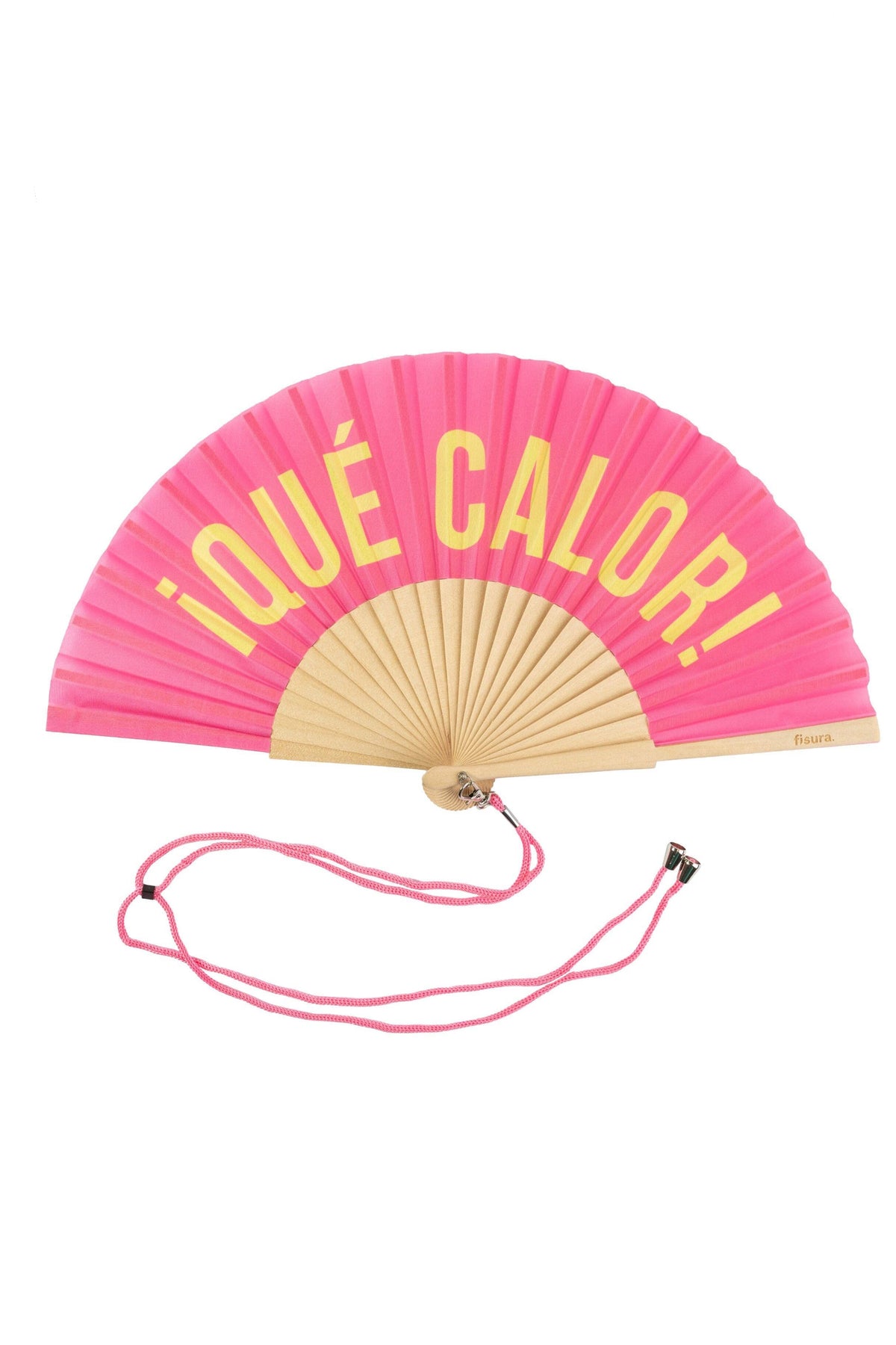 Han Fan Fan "Que Calor" Pink and Yellow.