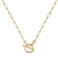 Necklace, 18K Gold Plated Steel