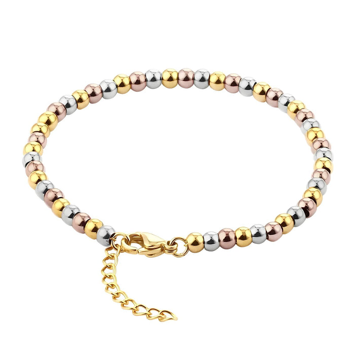 Bracelet, 18K Gold Plated Steel