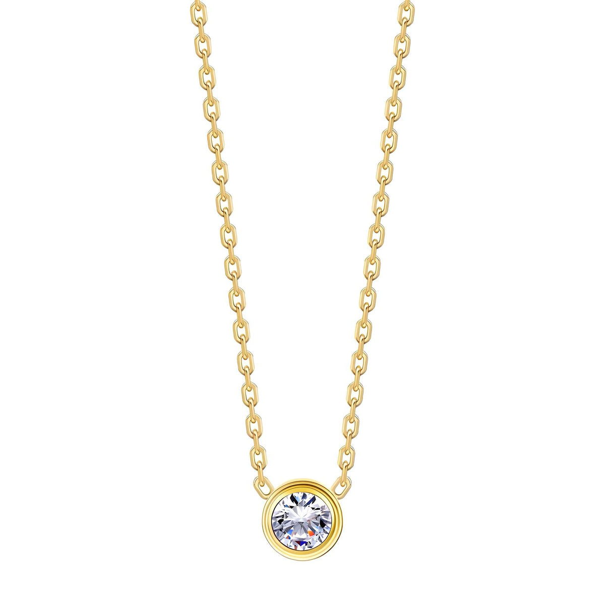 Necklace, 18K Gold Plated Steel