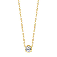 Necklace, 18K Gold Plated Steel