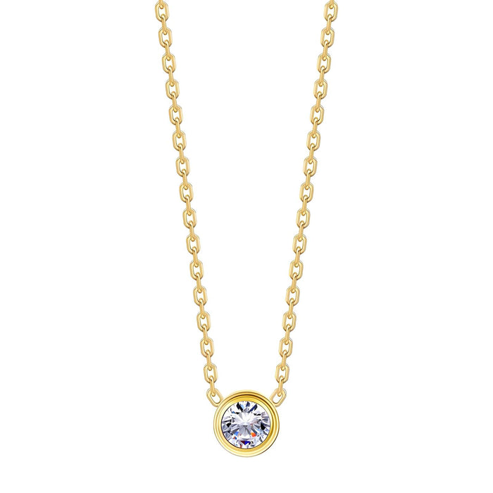 Necklace, 18K Gold Plated Steel