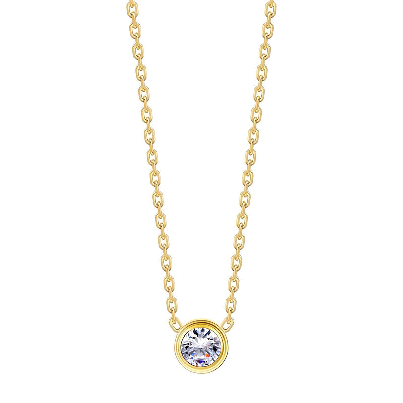 Necklace, 18K Gold Plated Steel