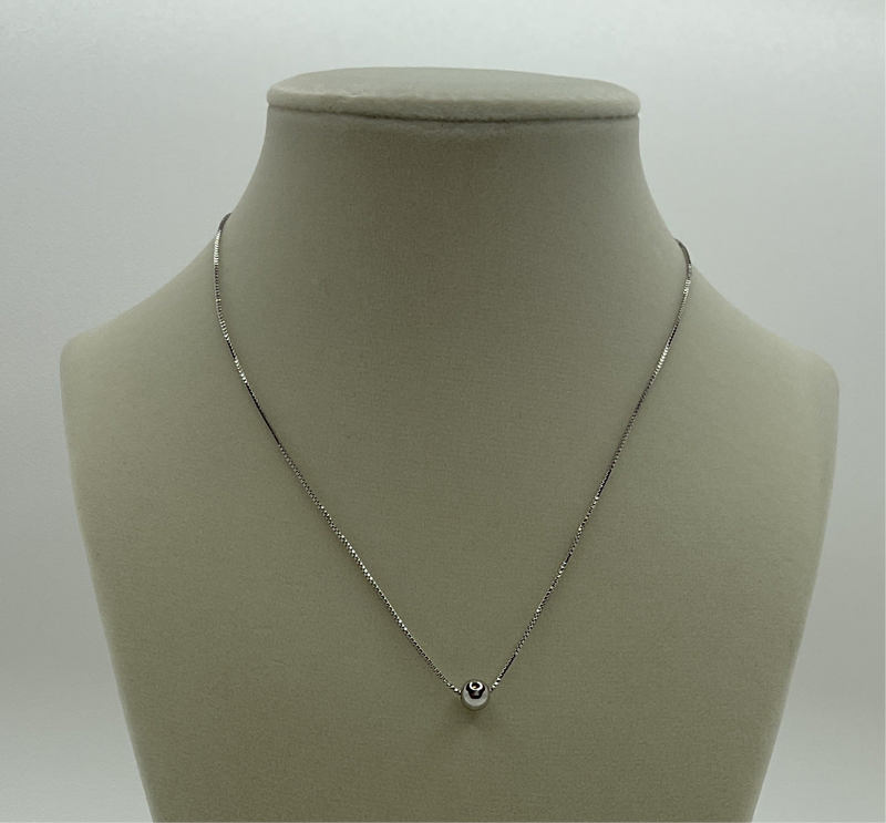 Adjustable Ball Bead Pendant Necklace