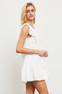 RUFFLE DETAIL TUNIC DRESS