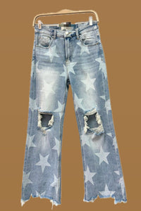High Rise Star Jeans