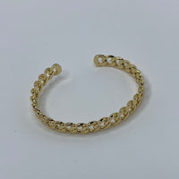 Gold Thick Chain Pattern Bracelet