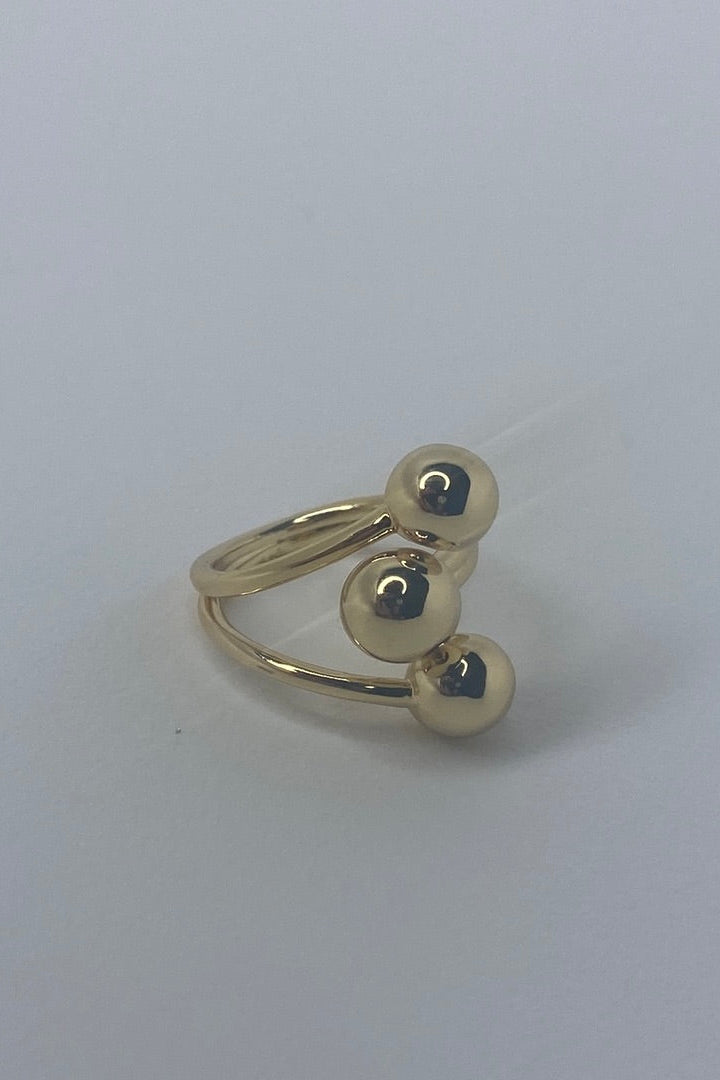Three Spheres Gold/Silver Rings