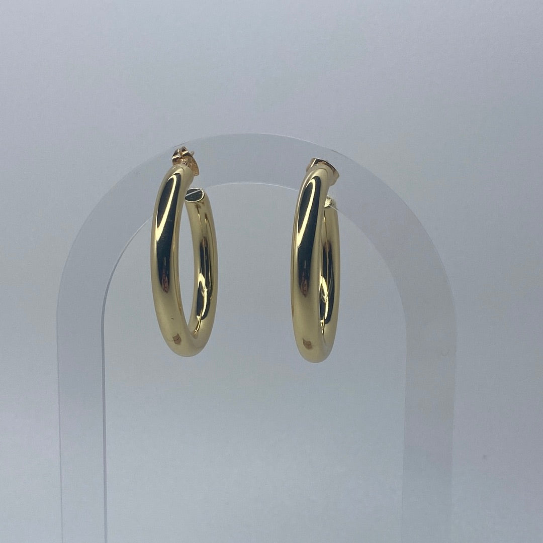 Large Thick Gold Hoop