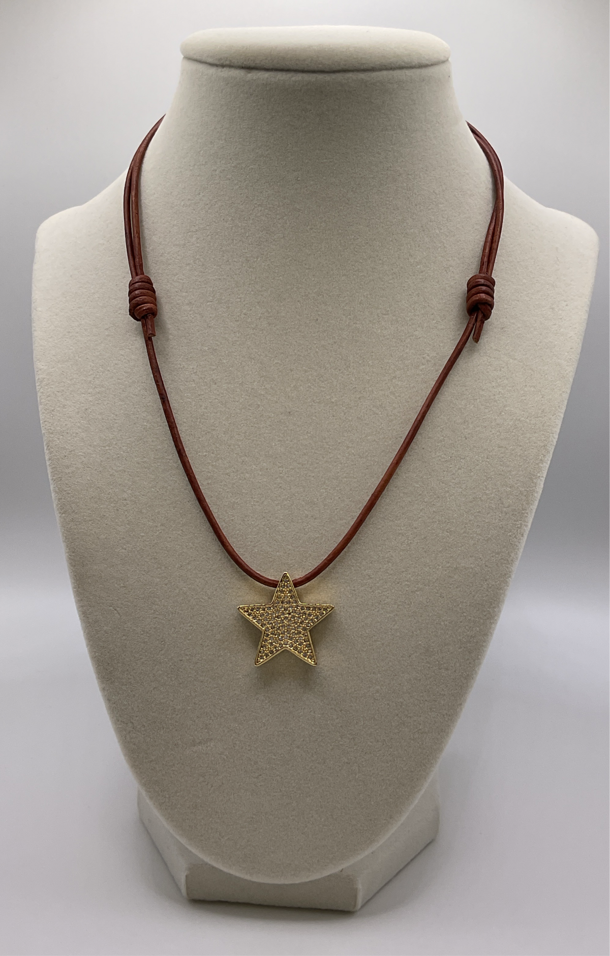 Twig Necklace w/ big gold star