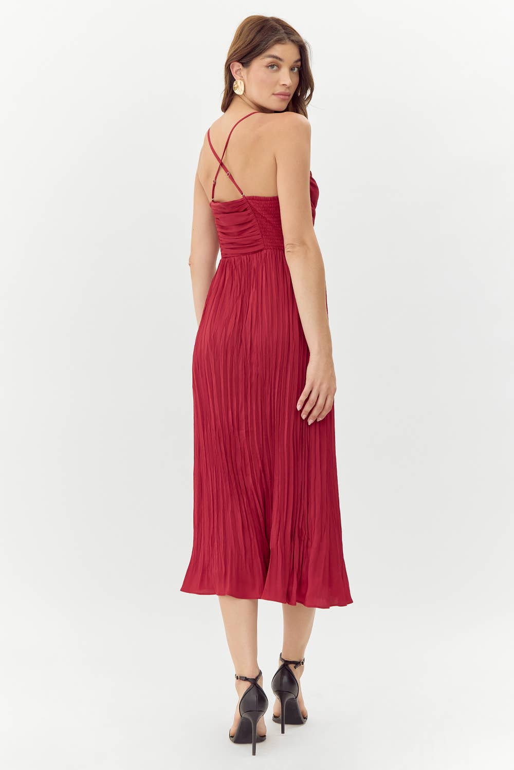 Jasmine Pleated Midi Dress