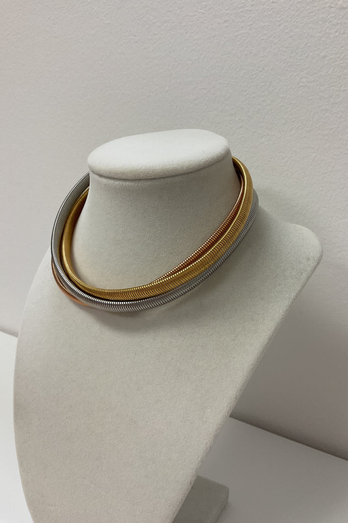 Elastic Cuff Multicolor Choker