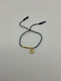 Multicolor Bracelets W/ Mini Gold Beads & SB Medal Gold Cross