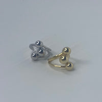 Three Spheres Gold/Silver Rings