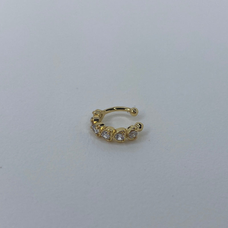 Small Gem Gold Ear Cuff