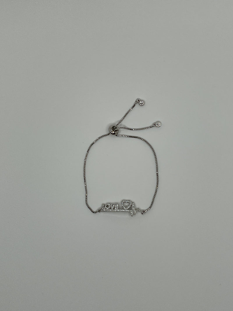 Silver "Love" Bracelet