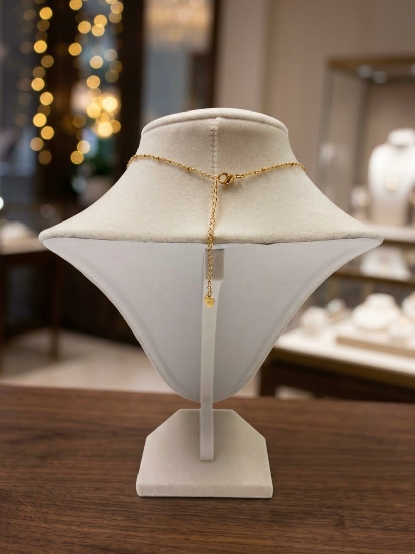 White Blossom Pendant Necklace