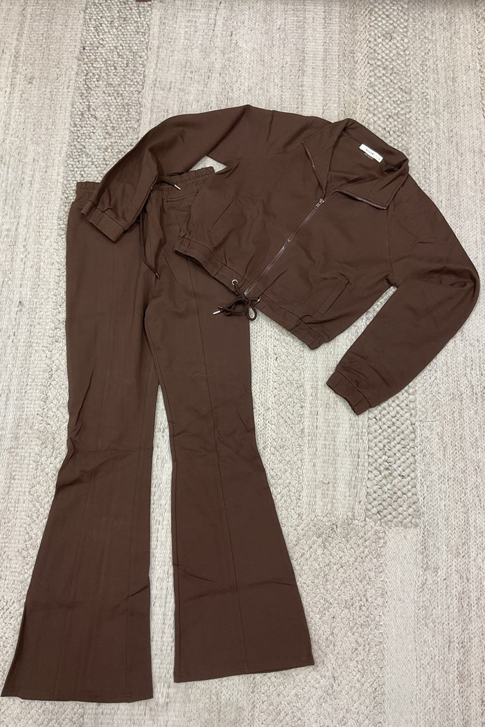 Long Sleeve Track Jacket & Pant Set