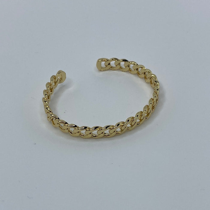 Gold Thick Chain Pattern Bracelet