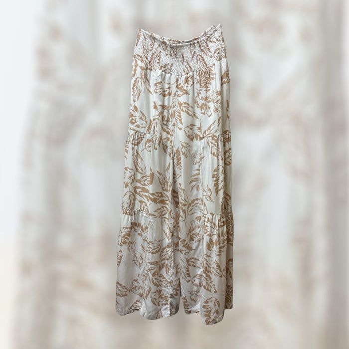 Print Halter Top & Smoked Pant