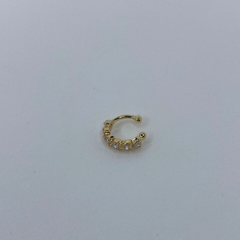 Small Gem Gold Ear Cuff