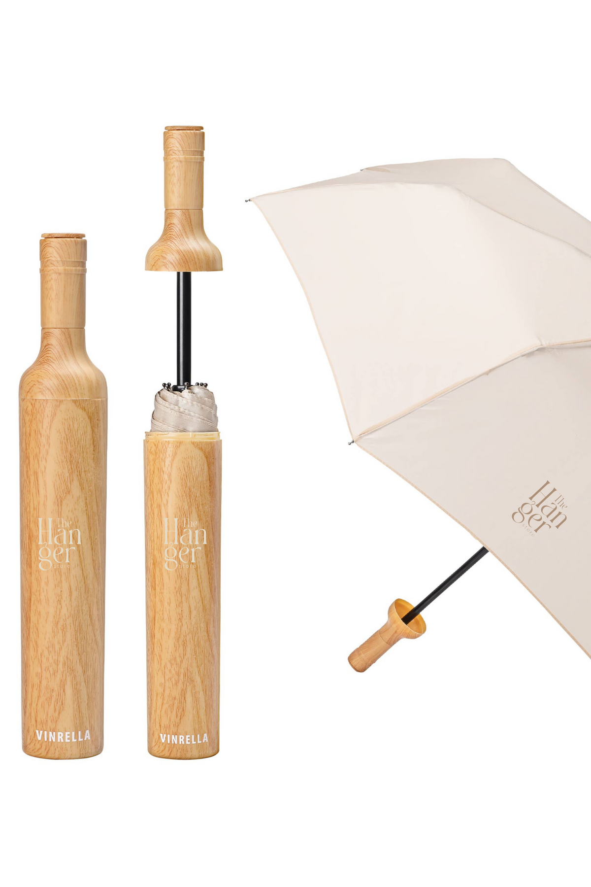 Wood Look Bottle Umbrella
