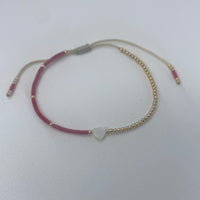 Half-Gold Half-Red W/ Heart Bracelet