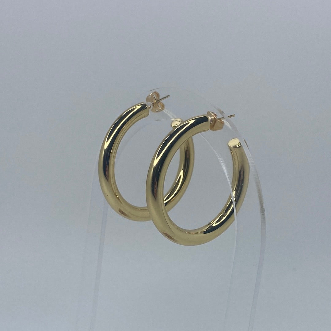 Large Thick Gold Hoop