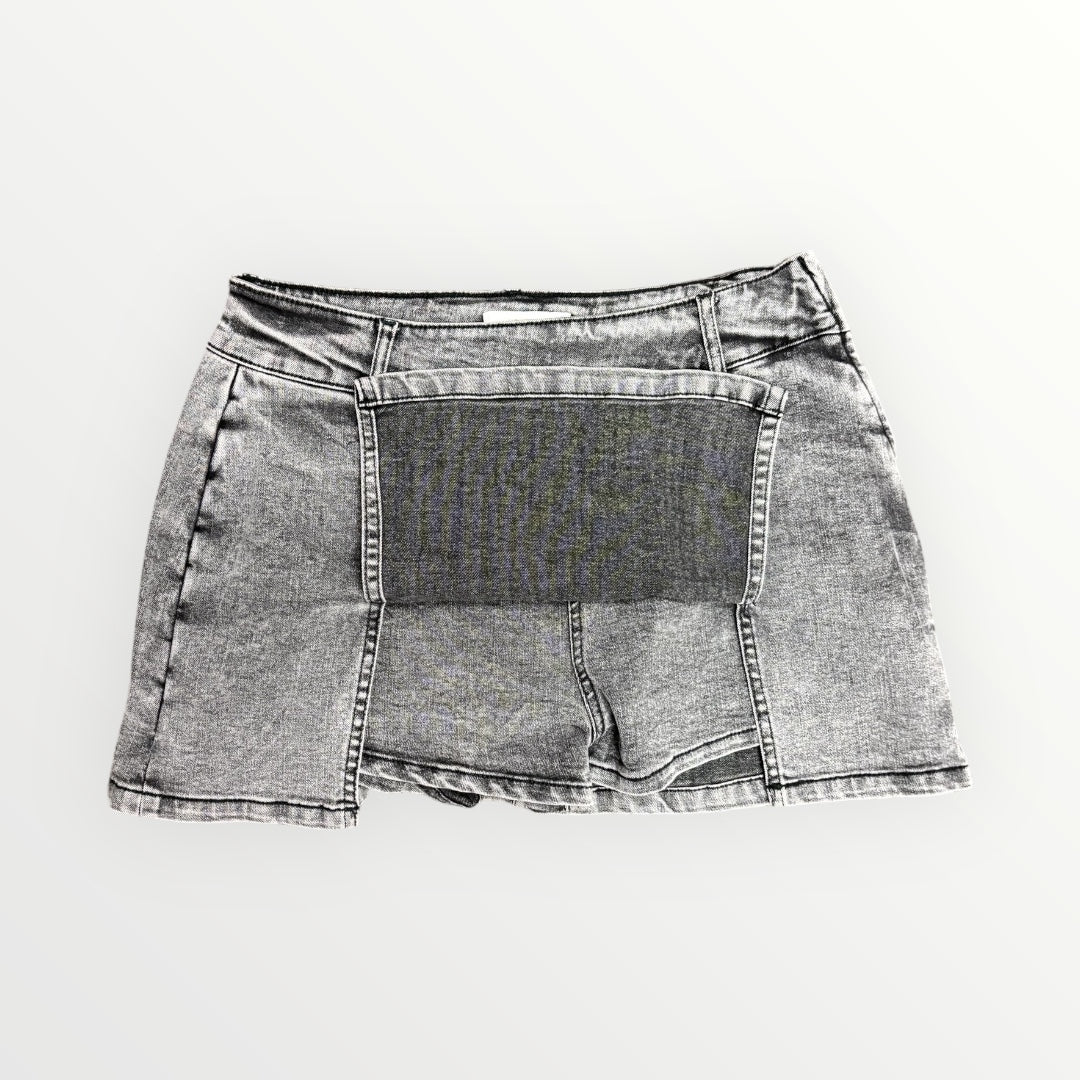 Double Side Denim Skort