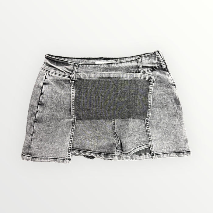 Double Side Denim Skort