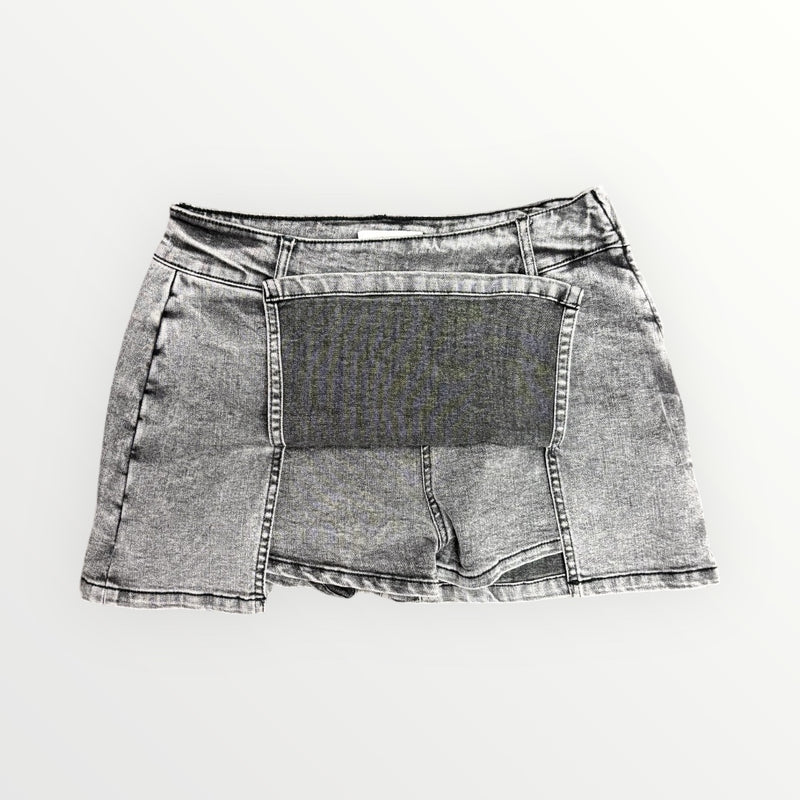 Double Side Denim Skort