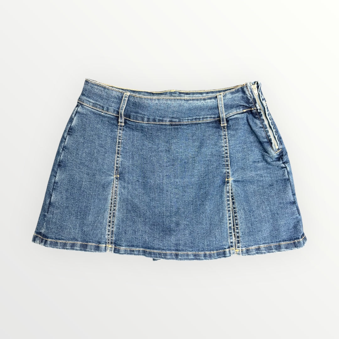 Double Side Denim Skort